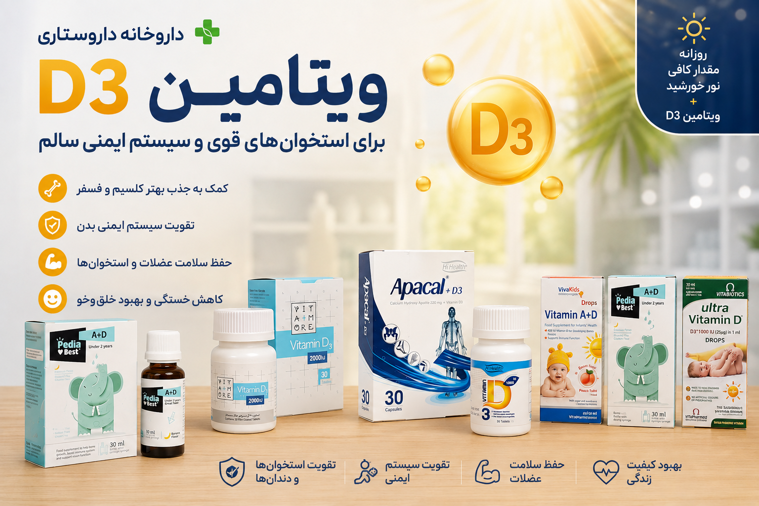 ویتامین D چیست و کمبود آن چه علائمی دارد؟